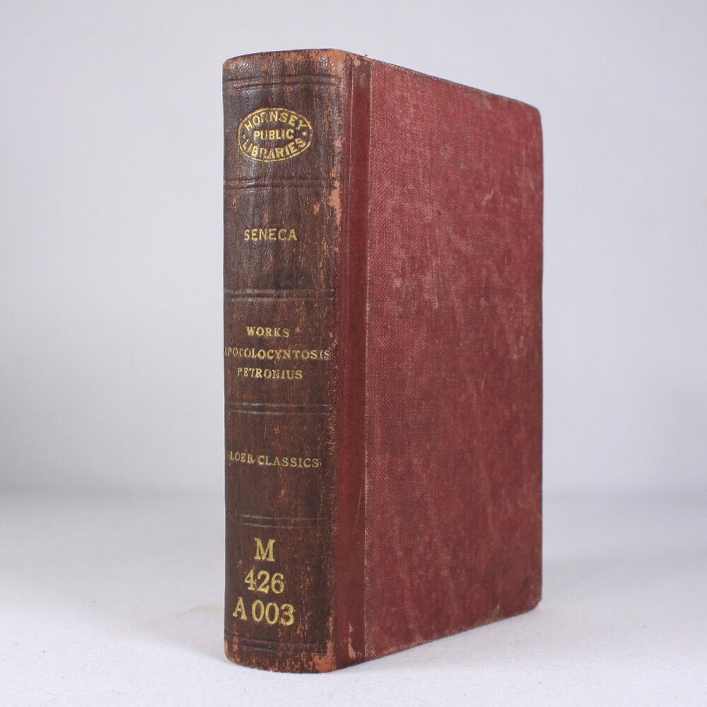 1925 Loeb Classics Petronius Seneca Apocolocyntosis hardcover ex-library copy